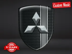 Mitsubishi Logos Silicone Automobile Style Étoile Personnalisable